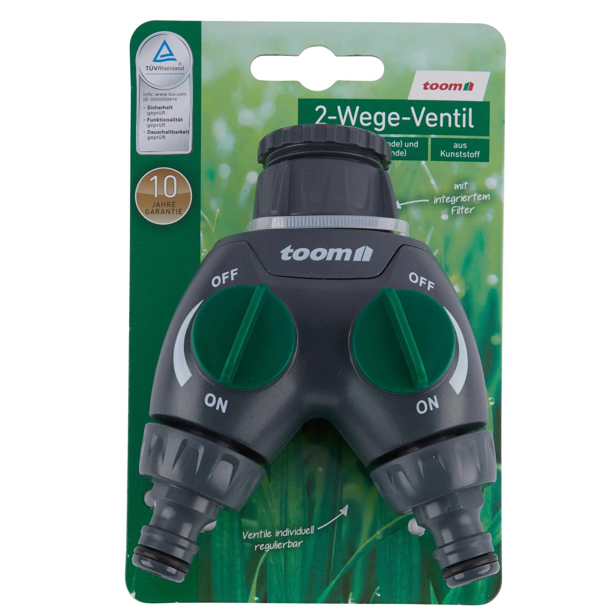 2-Wege-Ventil mit G 3/4"- und G 1"-Gewinde