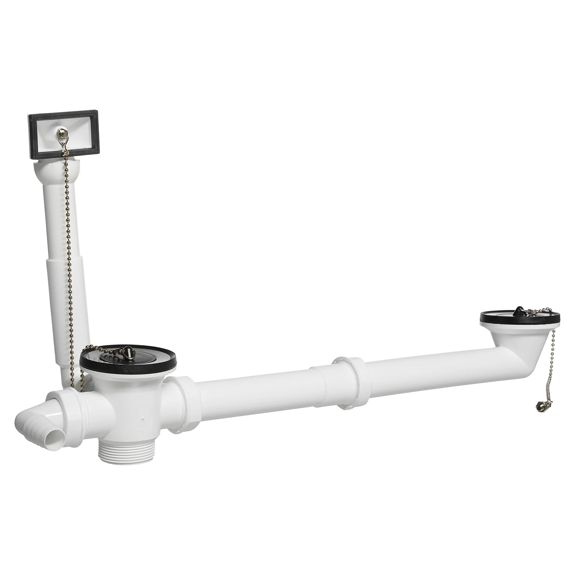 Ab- und Überlaufgarnitur doppelt 1 1/2" x 100 - 270 mm