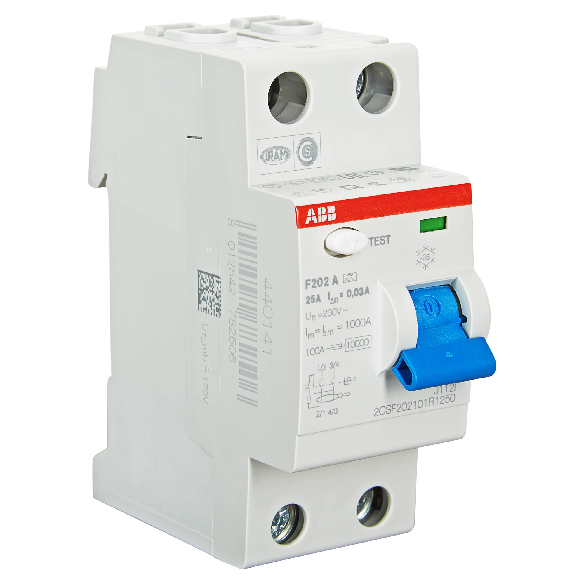 ABB Fehlerstrom-Schutzschalter 2-polig 25 A 230 V 1 Stk.
