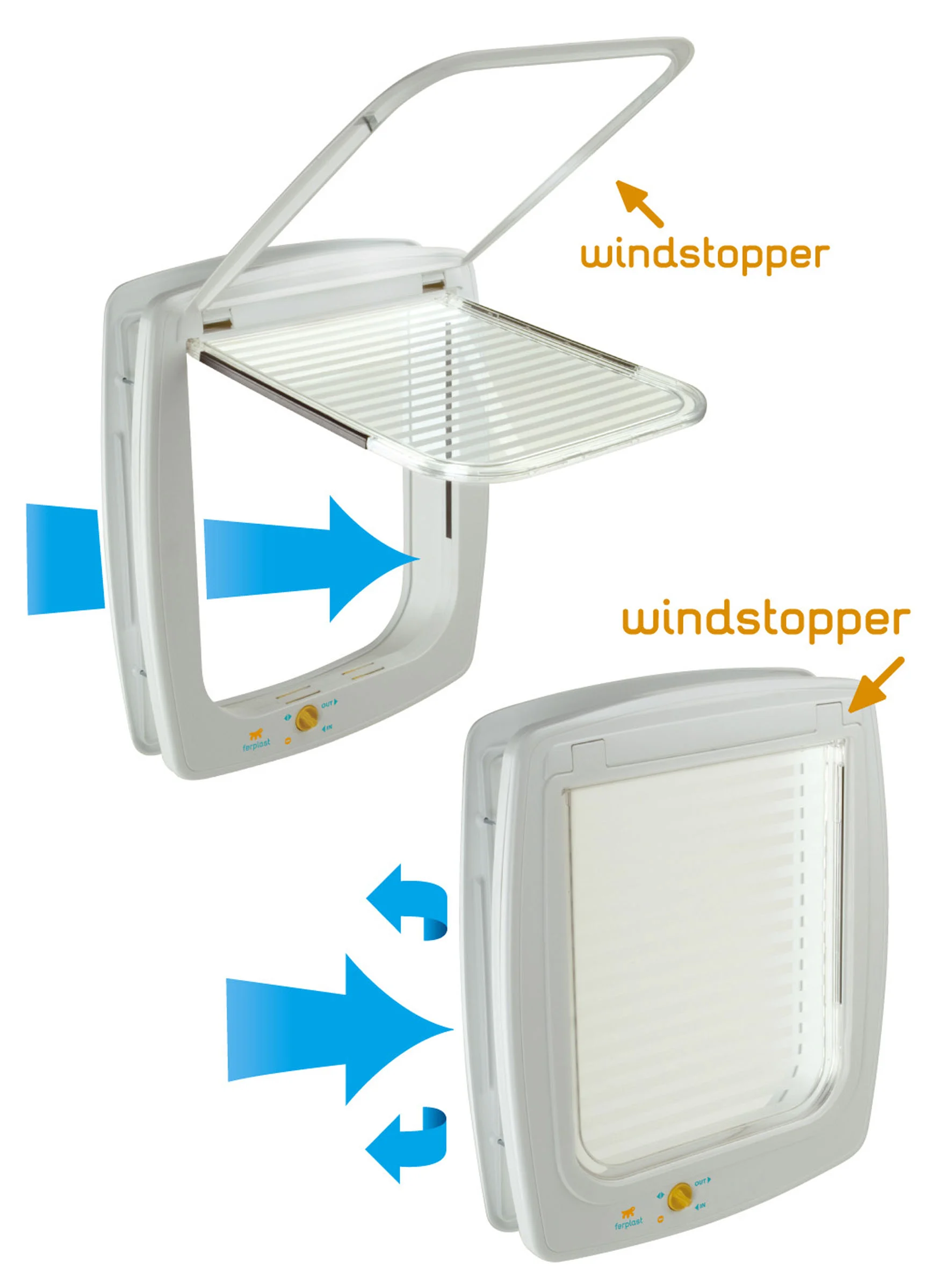 Ersatztüre mit Windstopper und Dichtung