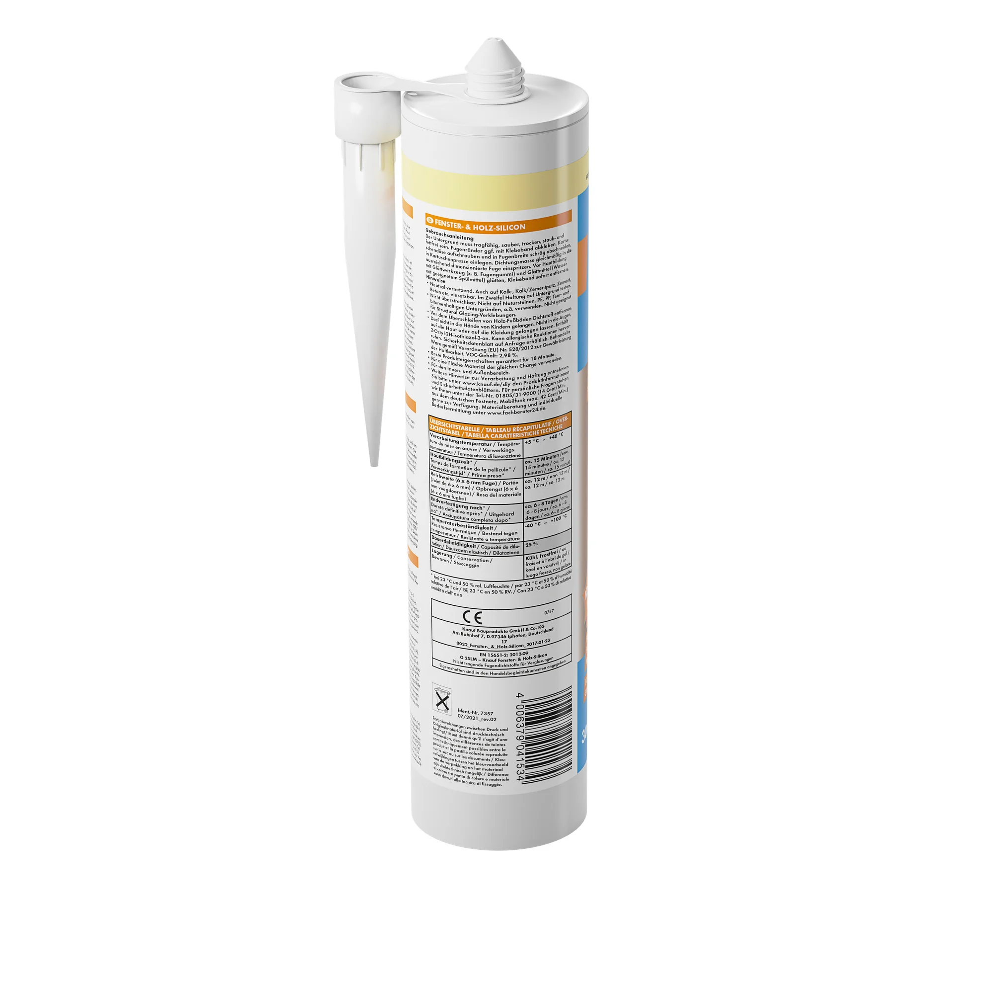 Fenster- und Holzsilikon kieferfarben 300 ml