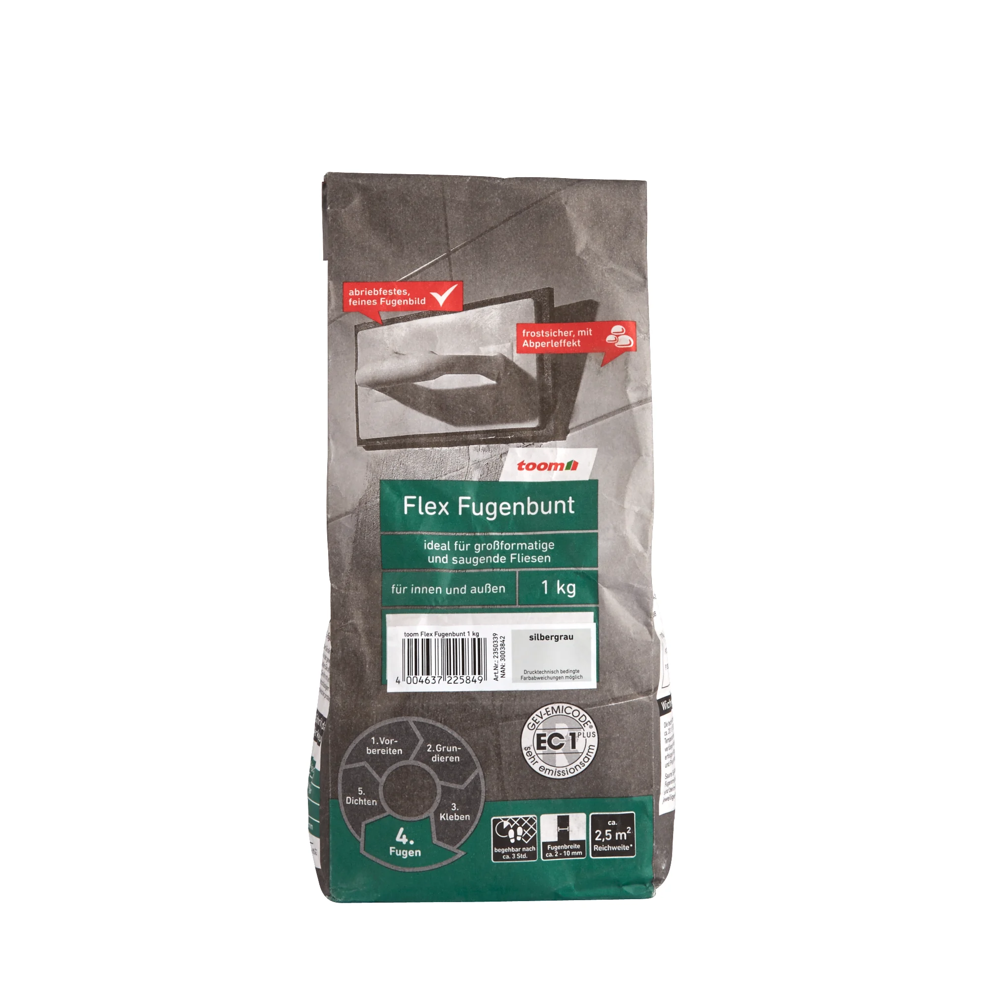 Flex-Fugenbuntsilbergrau 1 kg toom
