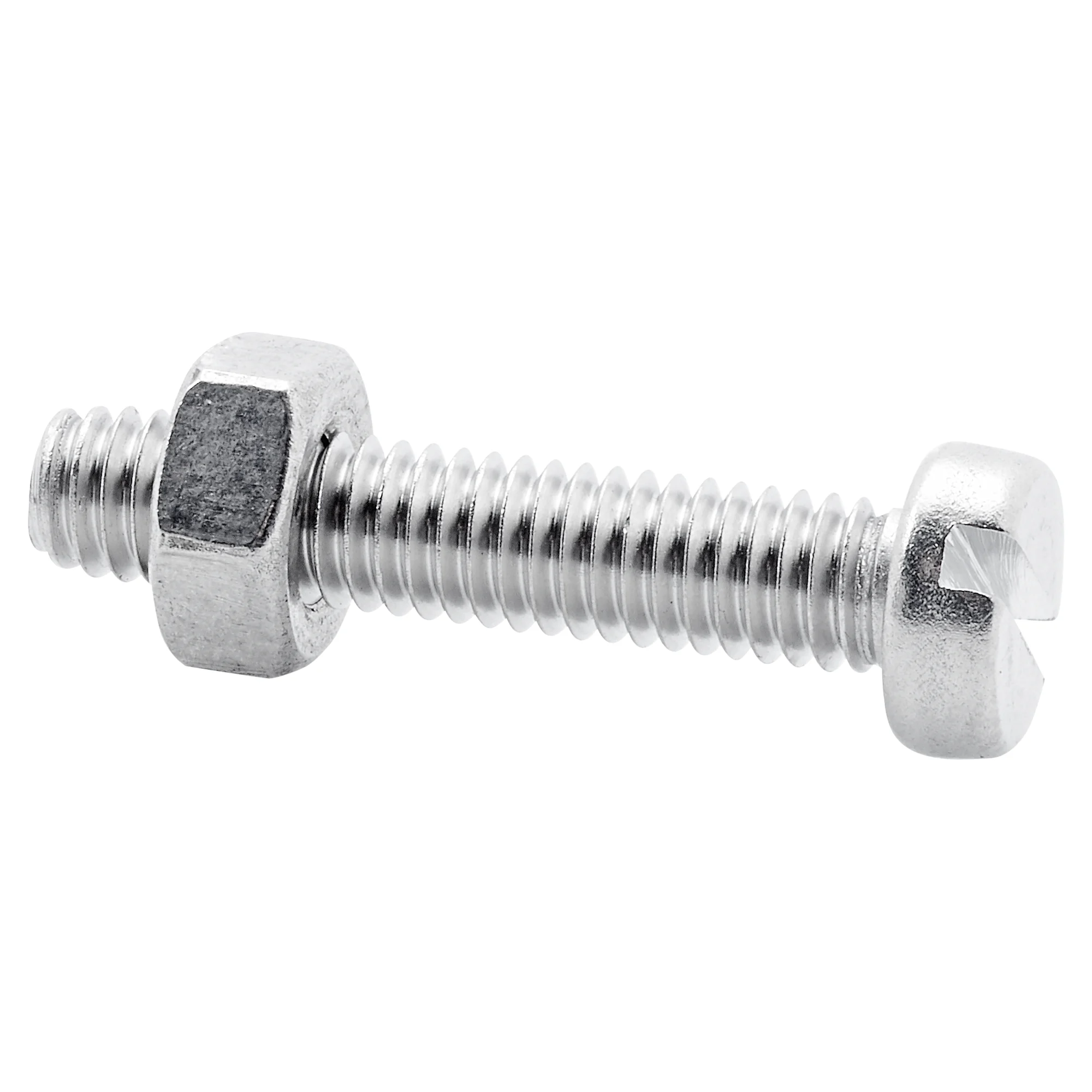 Zylinderschrauben SL Schlitz Edelstahl M4 x 20 mm 8 Stück